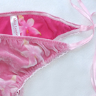 silk velvet ribbon tie panties